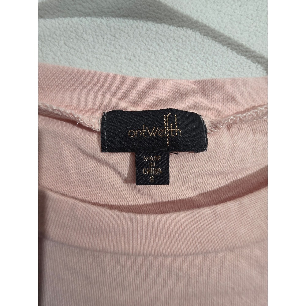 On Twelfth Pink Swiss Dot Ruffle Sleeve Cotton Top Small 1234827BR - Picture 2 of 7
